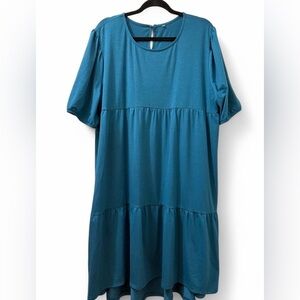 Blue Green dress, 2XL